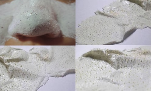 Jeju Volcanic Lava Peel-Off Clay Nose Mask [The Face Shop] результат-min