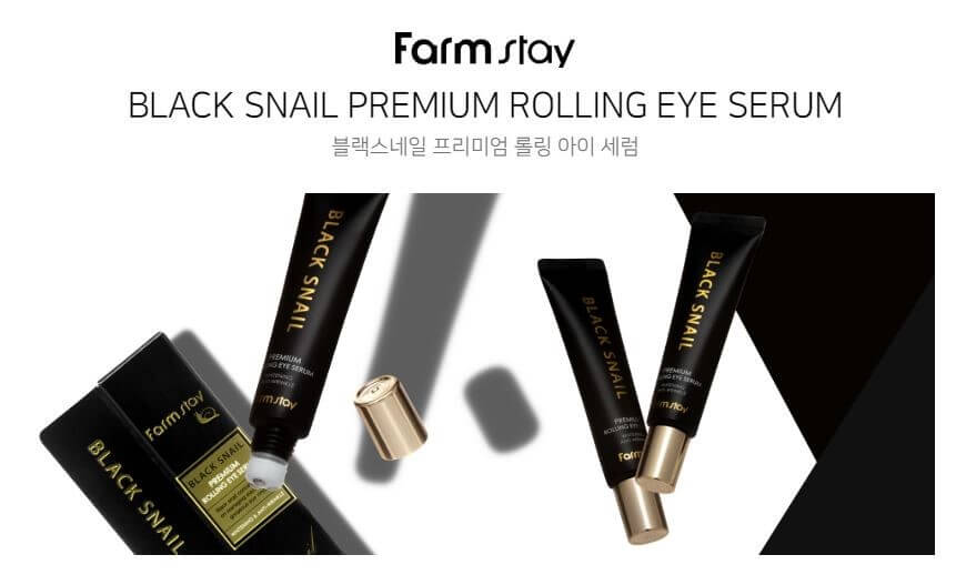 Black Snail Premium Rolling Eye Serum [FarmStay]. (1)