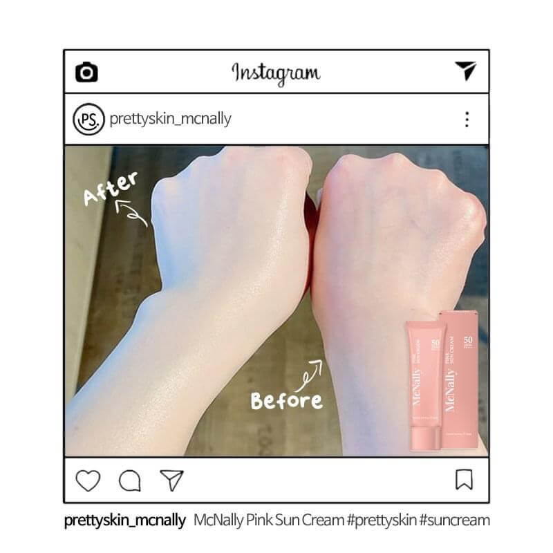 McNally Pink Sun Cream SPF50+PA+++ [Pretty Skin (1)