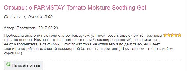 tomato gel farmstay отзыв-min