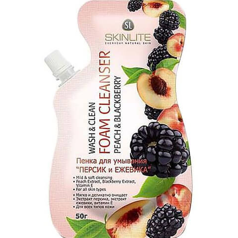 Wash & Clean Foam Cleanser Peach & Blackberry [Skinlite]