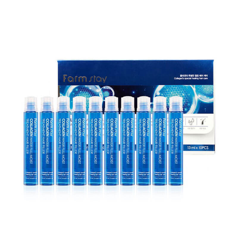Collagen Water Full Moist Treatment Hair Filler [FarmStay]