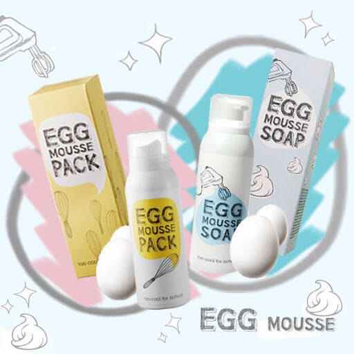 Egg Mousse Soap Facial Cleanser [Too Cool For School]