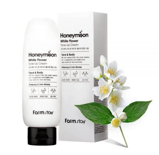 Honeymoon White Flower Tone Up Cream [FarmStay]