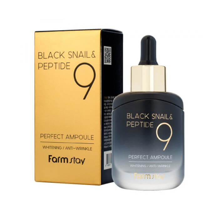 Black Snail & Peptide 9 Perfect Ampoule [FarmStay]
