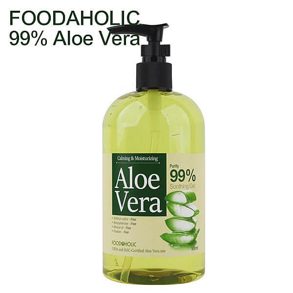 Calming & Moisturizing Aloe Vera Purity 99% Soothing Gel 500 ml [FoodaHolic]