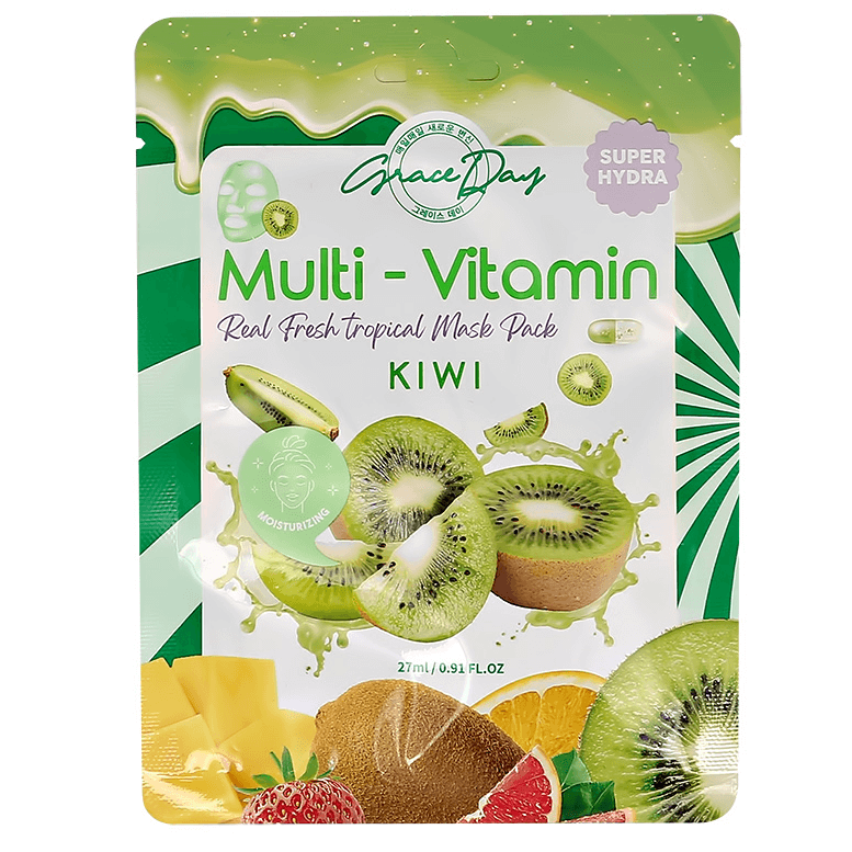 Multi-Vitamin Real Fresh Tropical Mask Pack Kiwi [Grace Day]