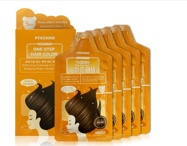 Shampoo Type Hair Color # Brown [PYEONAN]