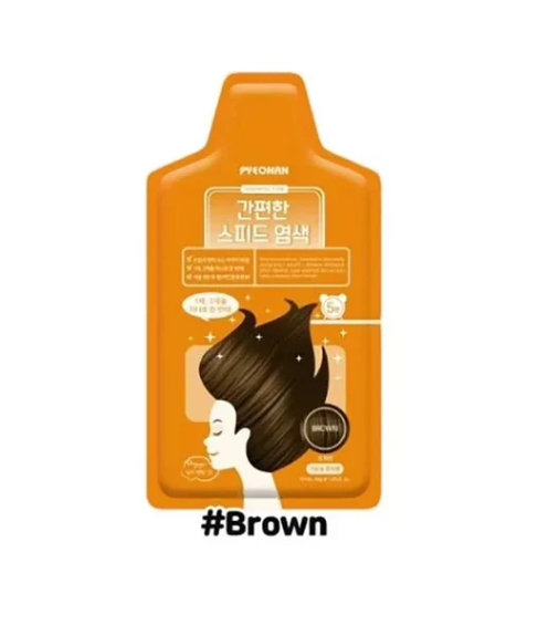 Shampoo Type Hair Color # Brown [PYEONAN]