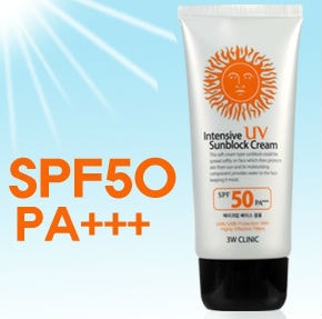 Intensive UV Sunblock Cream SPF50 PA+++ [3W CLINIC]
