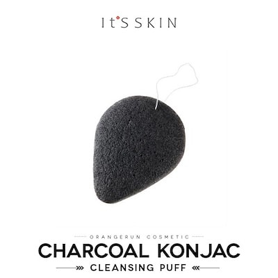 Charcoal Soft Jelly Cleansing Puff [It's Skin]