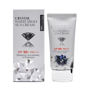 Crystal White Milky Sun Cream SPF 50+ [3W CLINIC]