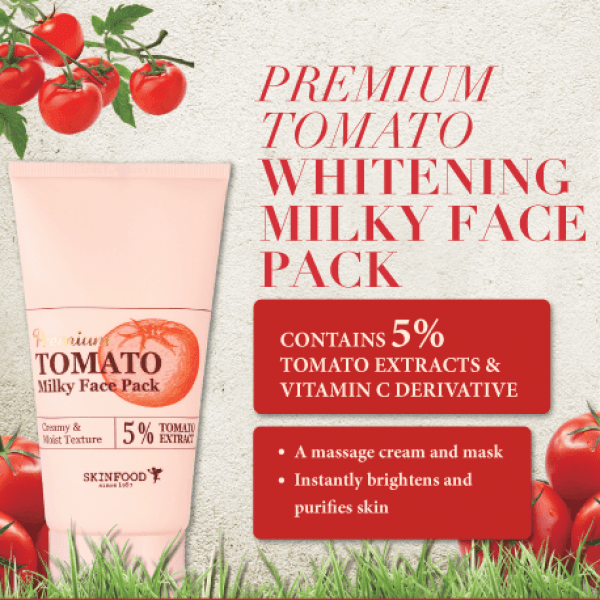 Premium Tomato Milky Face Pack [SkinFood]