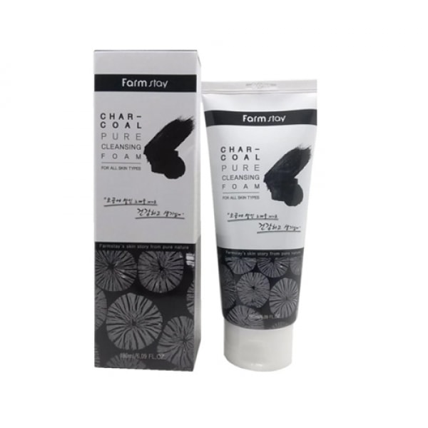Charcoal Pure Cleansing Foam [FarmStay]