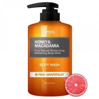 Honey & Macadamia Pink Grapefruit Body Wash [Kundal]