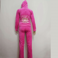 Розовый плюшевый домашний костюм с вышивкой р-р 44-46 арт. 10968
