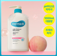 Daily Moisture Body Wash Fresh Peach 1000 ml [Derma:B]